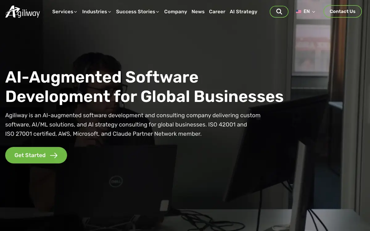 Agiliway homepage