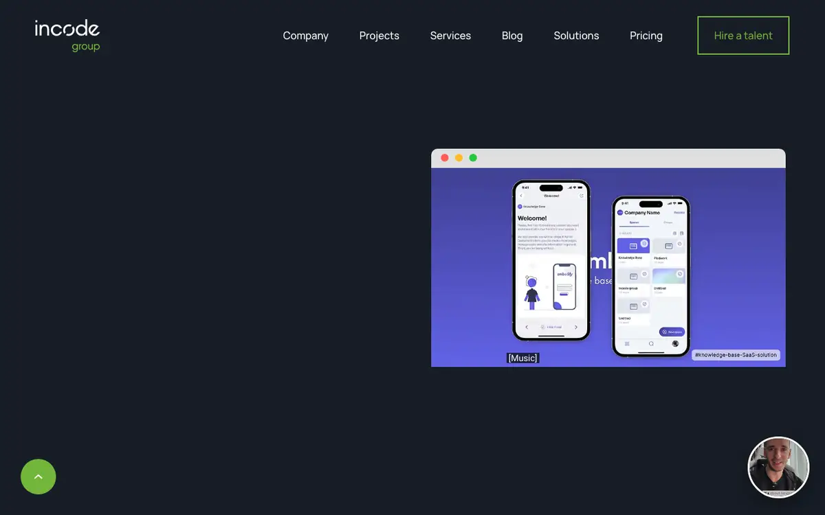 Incode Group homepage