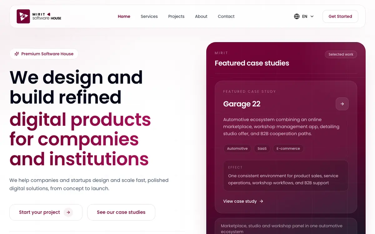 Strona główna Mirit - Laravel Softwarehouse