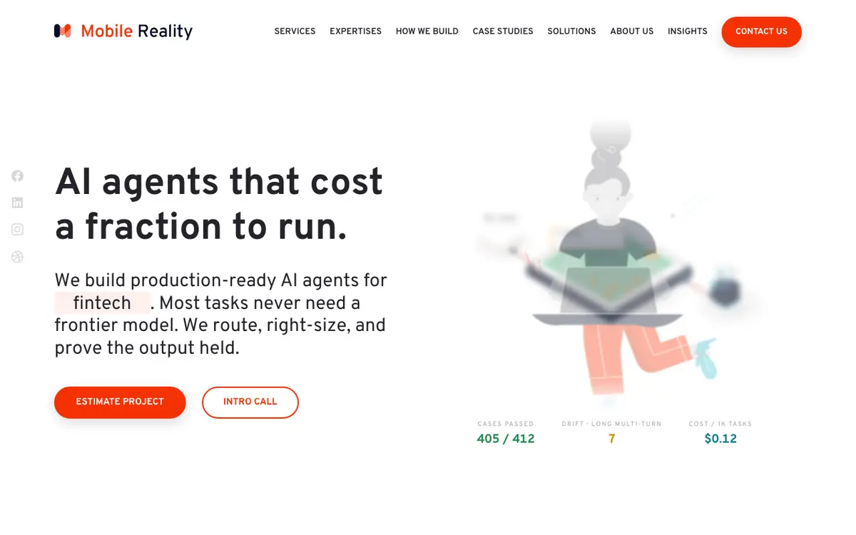 Mobile Reality homepage