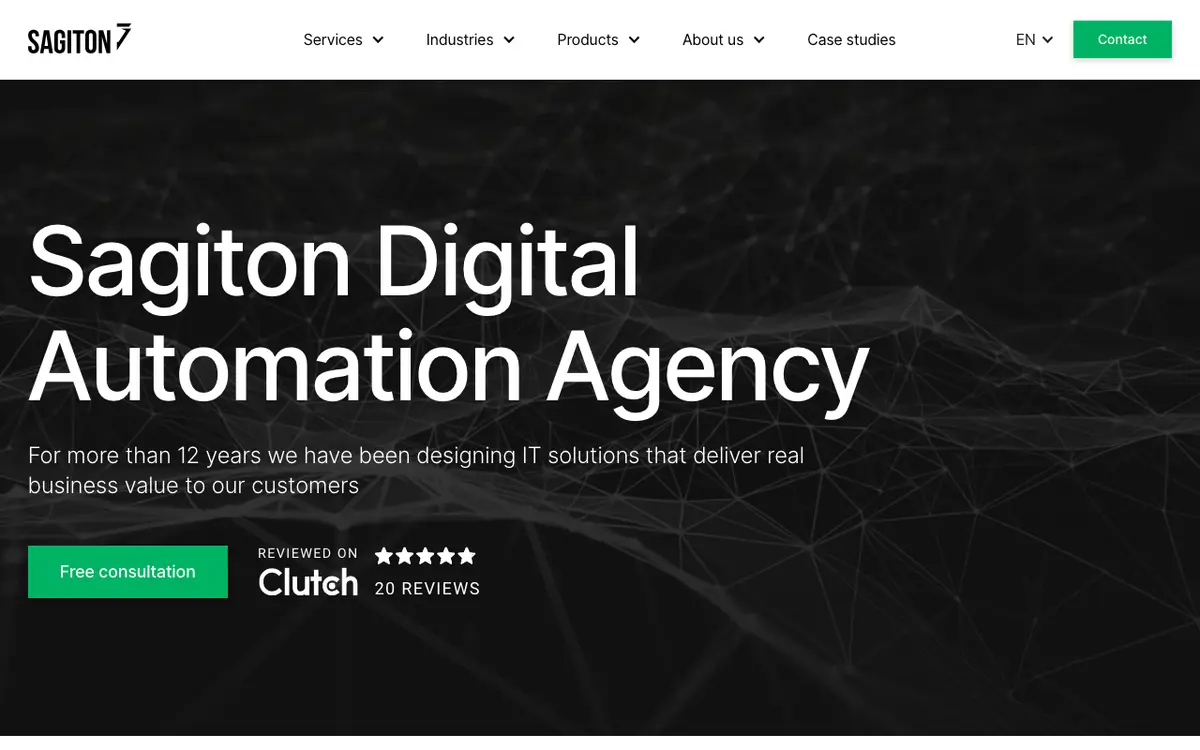 Sagiton homepage