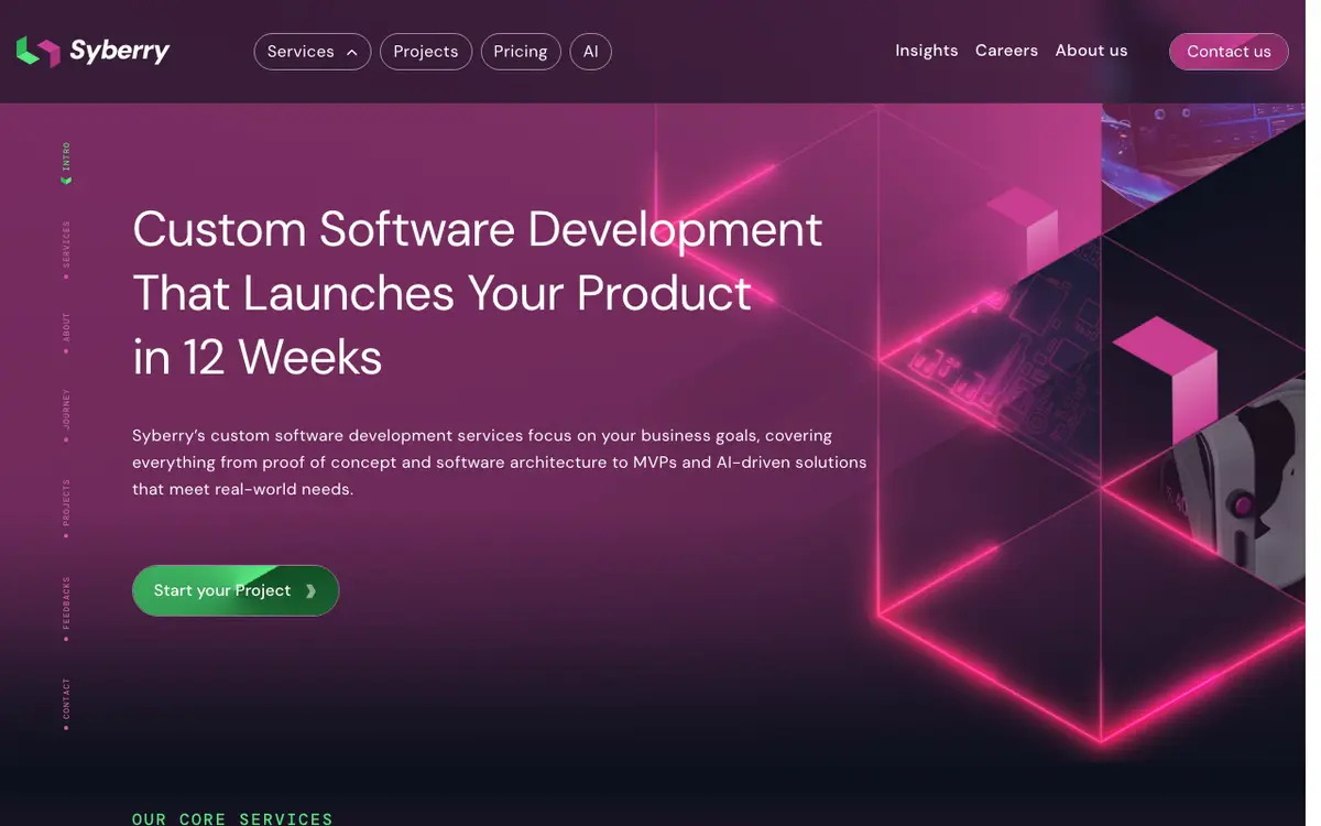 Syberry homepage