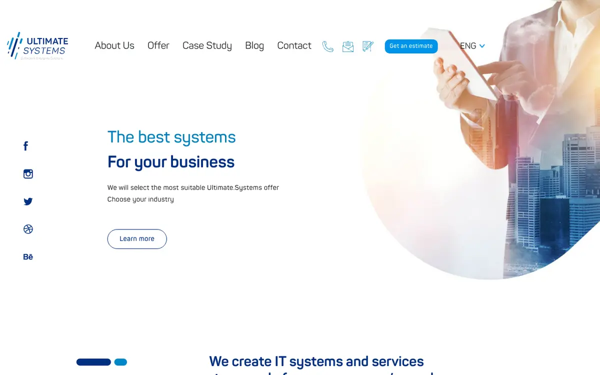 Ultimate Systems homepage