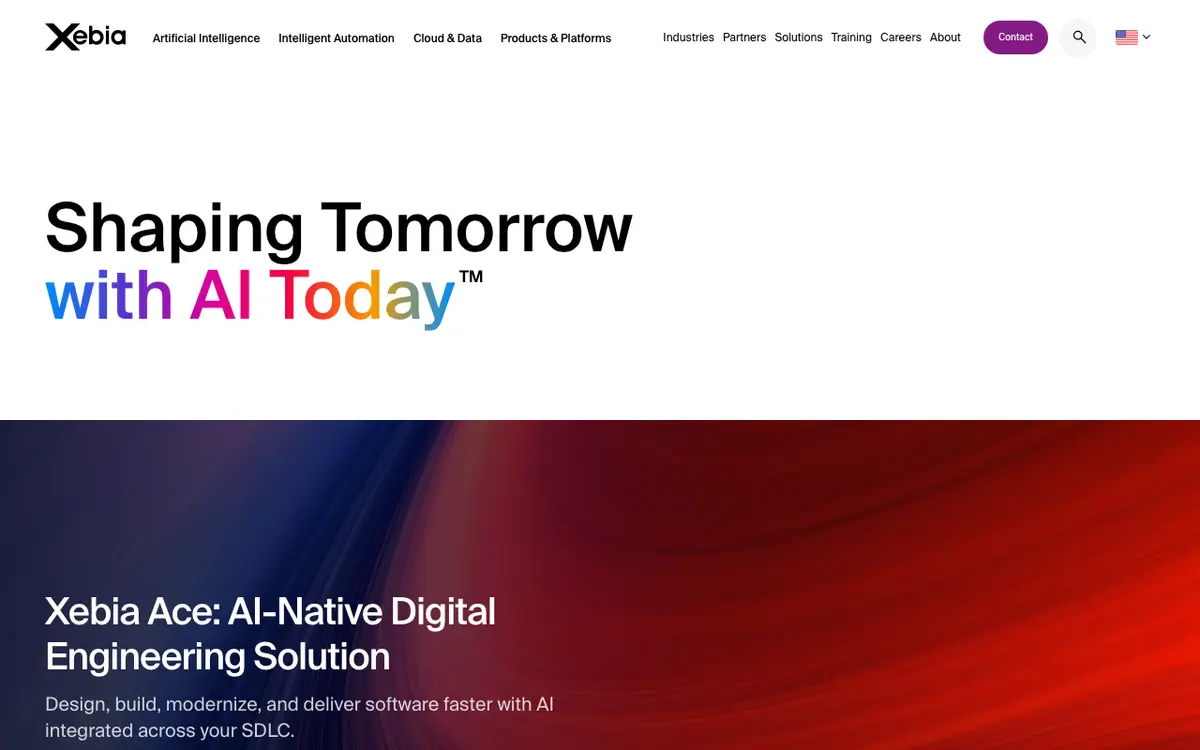 Xebia homepage