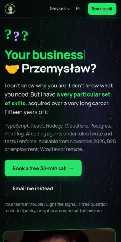 First screen: https://ciunkos.com/you-and-przemyslaw