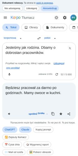 First screen: https://ciunkos.com/korpo-tlumacz