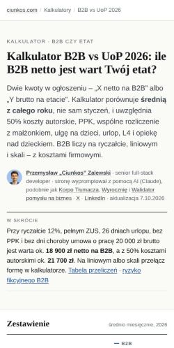 First screen: https://ciunkos.com/kalkulator-b2b-vs-uop-2026